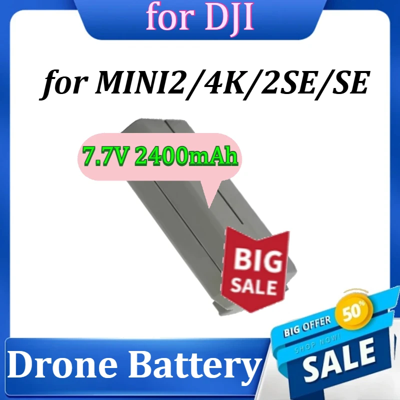 

Drone Battery Intelligent Flight Battery for DJI MINI2/4K/2SE/SE 7.7V 2400mAh