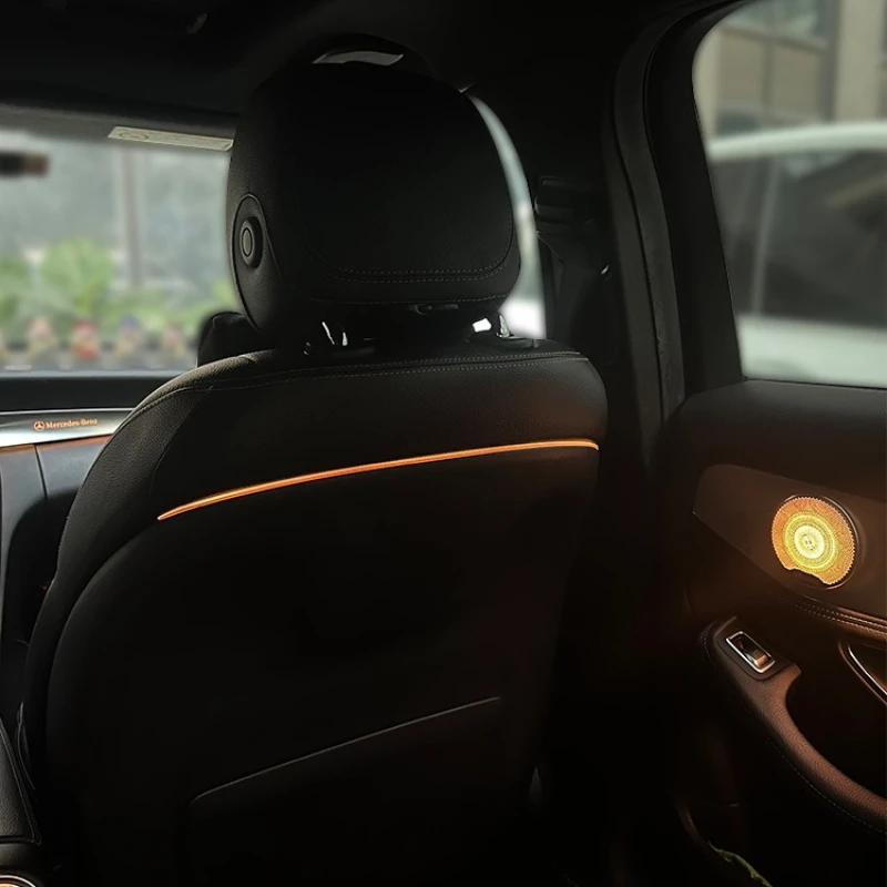 Suitable for Mercedes-Benz seat backrest light modification c w205 glc x253 e-class luminous turbine out of trend upgrade