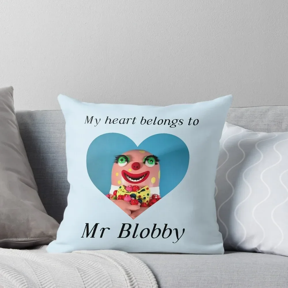 My heart belongs to Mr Blobby Throw Pillow Christmas Pillow Covers Sofa Cover Pillow