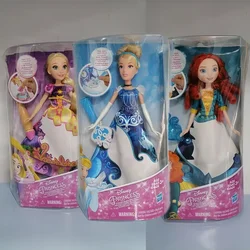Hasbro Disney Princess Merida Rapunzel Cinderella Magical Story Skirt Doll Gifts Toy Model Anime Figures Collect Ornaments