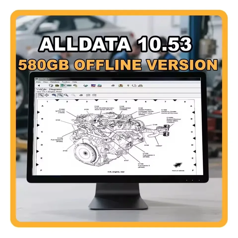 2025 Hot selling Automotive Repair Software Car accessories Diagnostic Tool with Wiring Diagrams for Auto Repair ALLDATA 10.53
