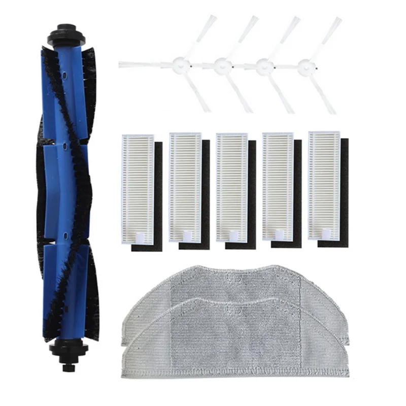 B58B-Mop Cloth HEPA Filter For Tefal Rowenta X-Plorer Serie 95 RG7975WH RG7987WH Robotic Vacuum Cleaner Spare Parts Kit