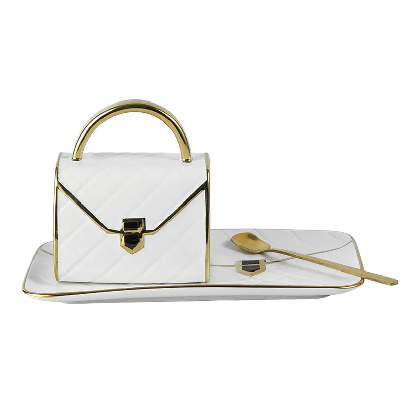 

Coffee Cup and Saucer Set, Creative Bag, Cup Shape, Dim Sum, Personalized Ceramic Cup, Mug