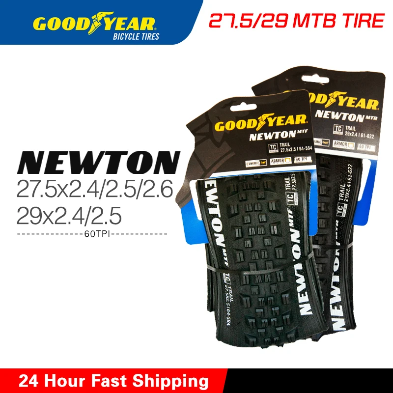 

Goodyear 29 MTB Newton MTR & MTF Tire 27.5/29 Black Bicycle Tire Tubeless Ready 60TPI For Downhil, Enduro, Aggressive Trail bike