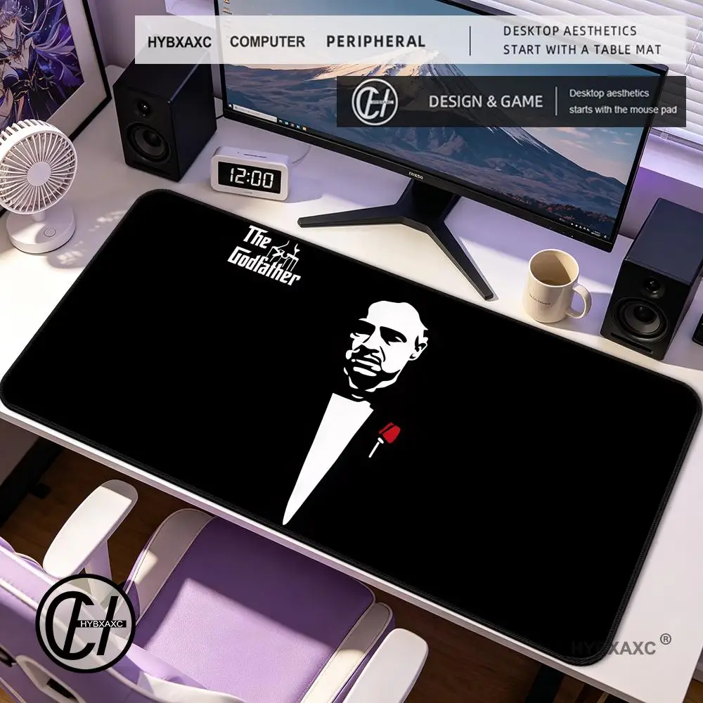 

HYBXAXC The Godfather Movie Mouse Pad Non-slip Desk Mat PC Laptop Accessories Rubber Office Keyboard Gamers Decoracion