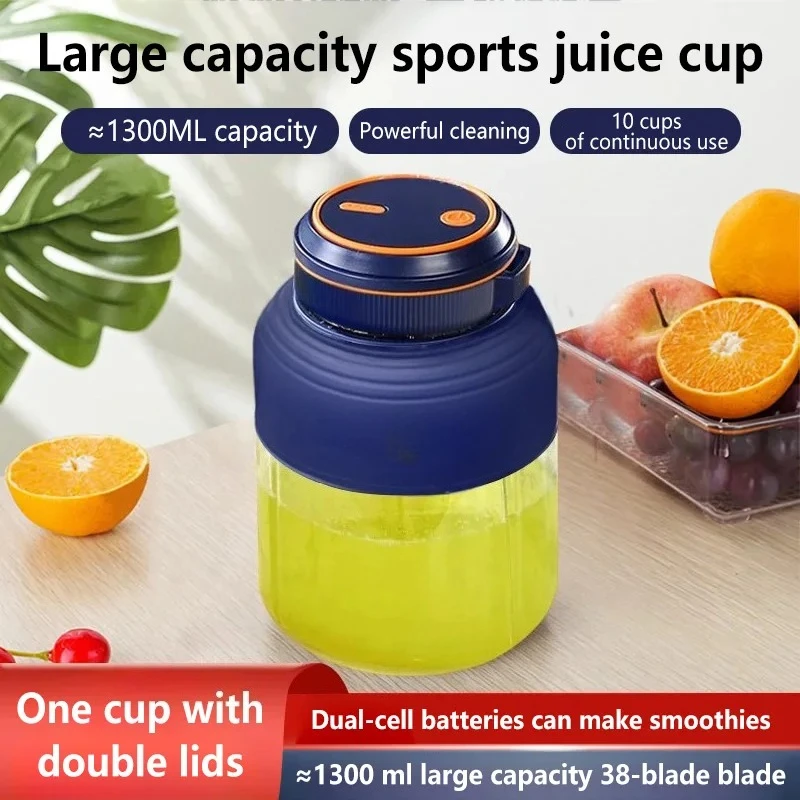 1300ml New Wireless Portable Fruit Juicer Charging Small Complementary Food Crushed Household Multifunctional Juicer 2026