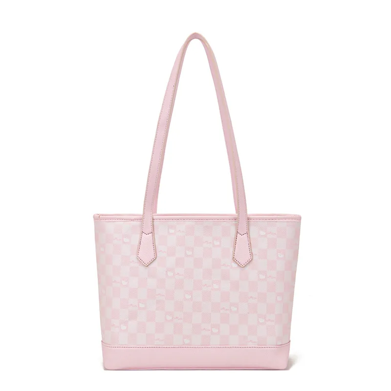 MINISO Hello Kitty Printed Tote Bag Cute Girl Pink Large Capacity Women'S Handbag Commuter Shoulder Bag