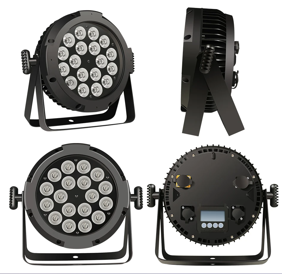 aicpose IP65 Wasserdichtes Flaches Bühnenlicht 18 LED Par-Licht RGBW DMX512 Effekt DJ Disco Party Weihnachten Bar Hochzeit Show-Licht – Detail 7