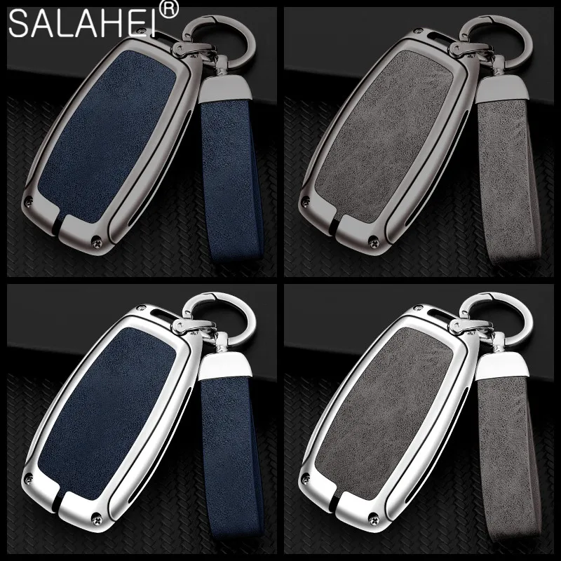 Zinc Alloy Leather Car Key Case Cover For Subaru BRZ STI XV SV Forester Legacy Outback Crosstrek Impreza WRX Ascent Accessories