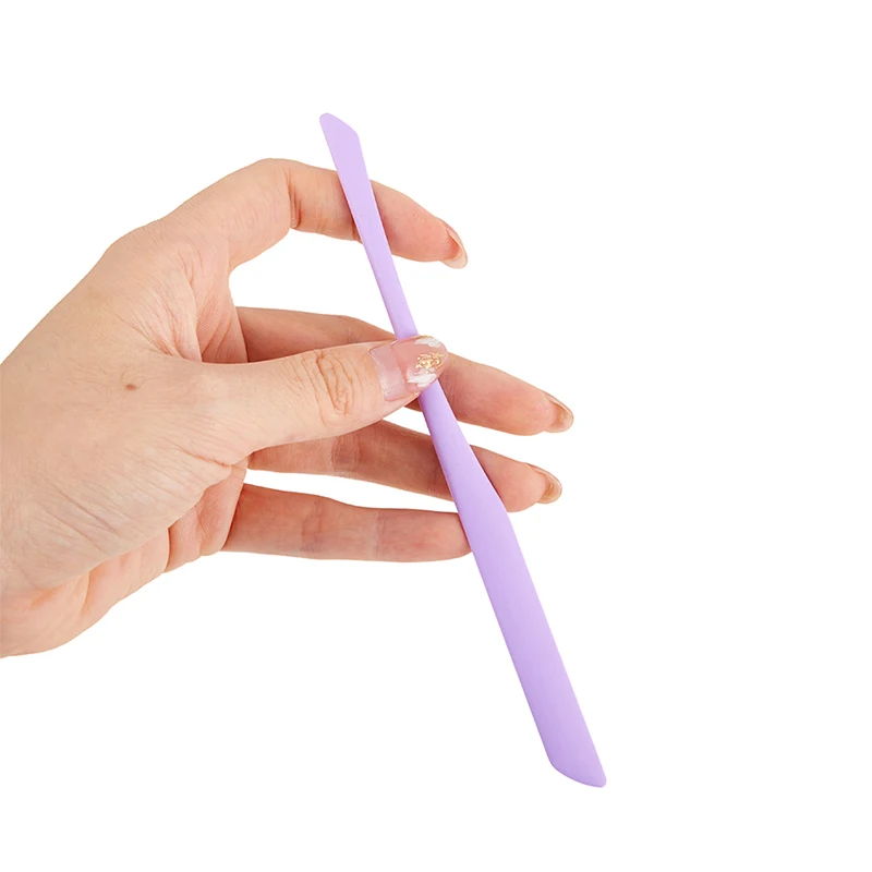 1Pcs stainless steel /silicone Makeup Toner Spatula Mixing Stick Foundation Cream Mixing Tool Cosmetic Make Up Tool