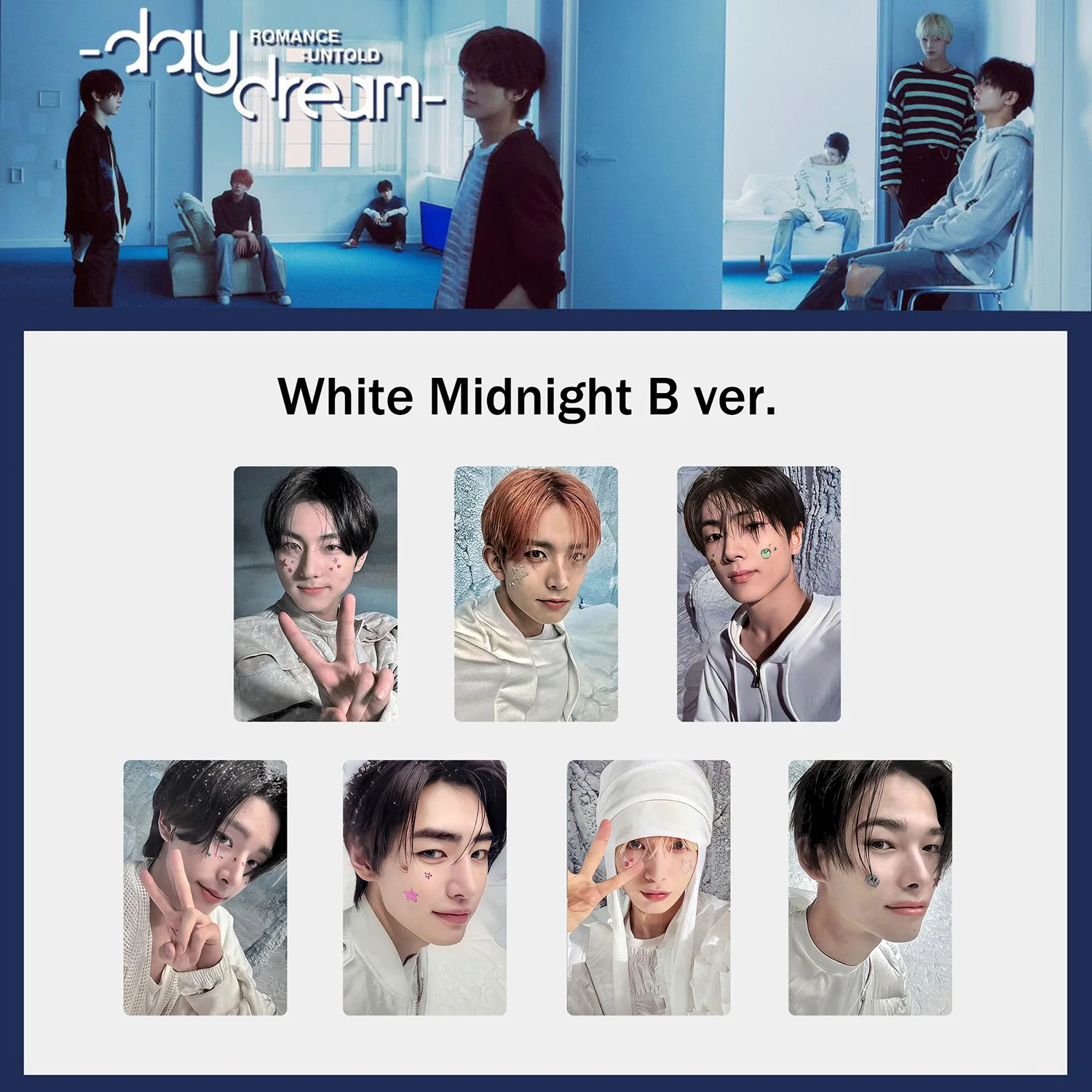 7 قطعة/المجموعة المعبود الصبي NI-KI SUNOO SUNGHOON ألبوم جديد سلسلة بطاقات لومو الرومانسية غير المقدمة-DAYDREAM HD Printd Photocards المشجعين الهدايا