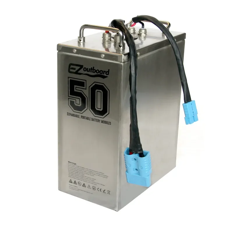 New Promotion 48V 50Ah LiFePO4 Stainless Steel Intelligent BMS Battery Pack for Marine Outboard Motor Boat Engine Parts