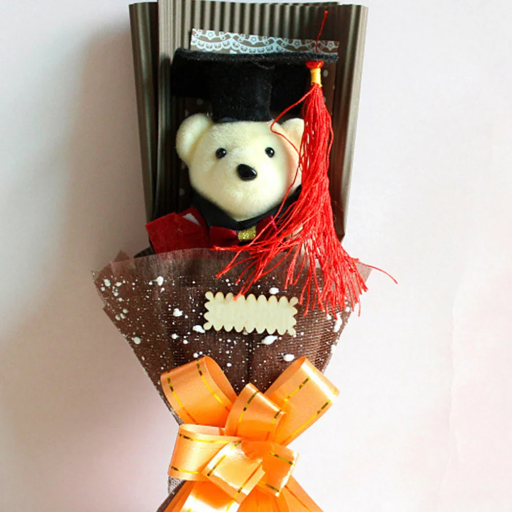 8 Pcs Graduation Season Dr Bear Gift Toy DIY Stuffed Bears Supply Cartoon Plush