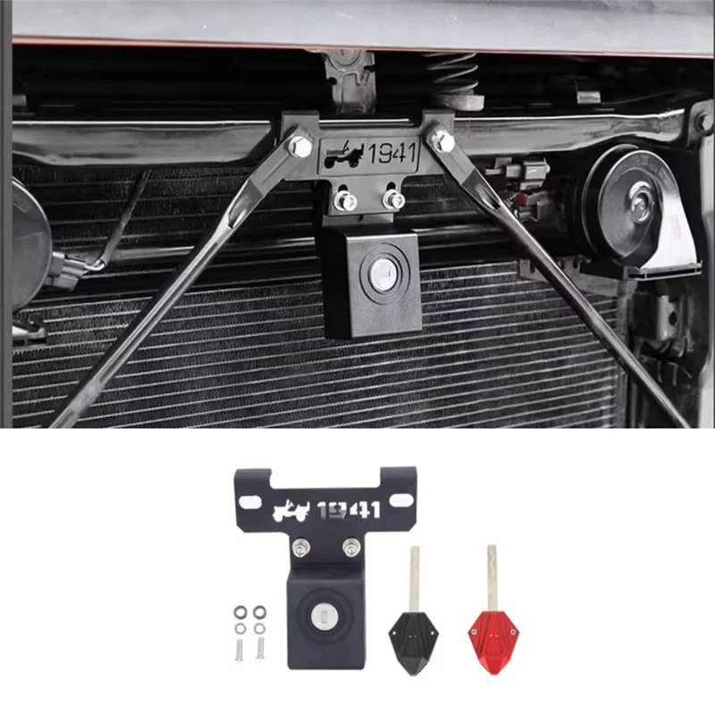 For Jeep Wrangler JL 2018-2023 Hood Lock Hidden Locking Hood Latches with 2 Keys Anti-Theft Accessories