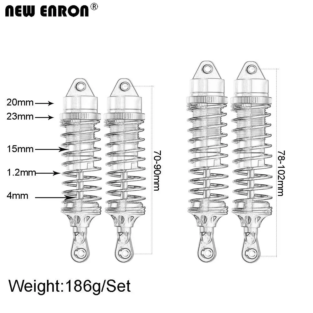 ARA330722 ARA330723 Aluminum front & rear  Shock Absorber Damper For ARRMA 1/10 VORTEKS 4WD 3S BLX STADIUM TRUCK RTR ARA4305V3