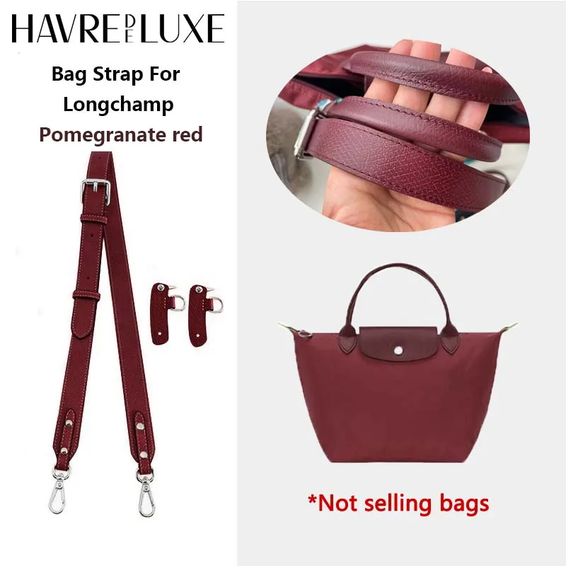 Leather Bag Shoulder Strap for Longchamp Pomegranate Short Handle Small Bag Modification Without Punching Strap Bag Accessories