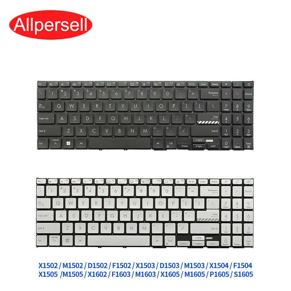 For Asus X1603Z/ZA K6602Z M1503Q X1502/ZA/VA M1502/Z B1502/CBA D1502 F1502 Laptop alternate keyboard