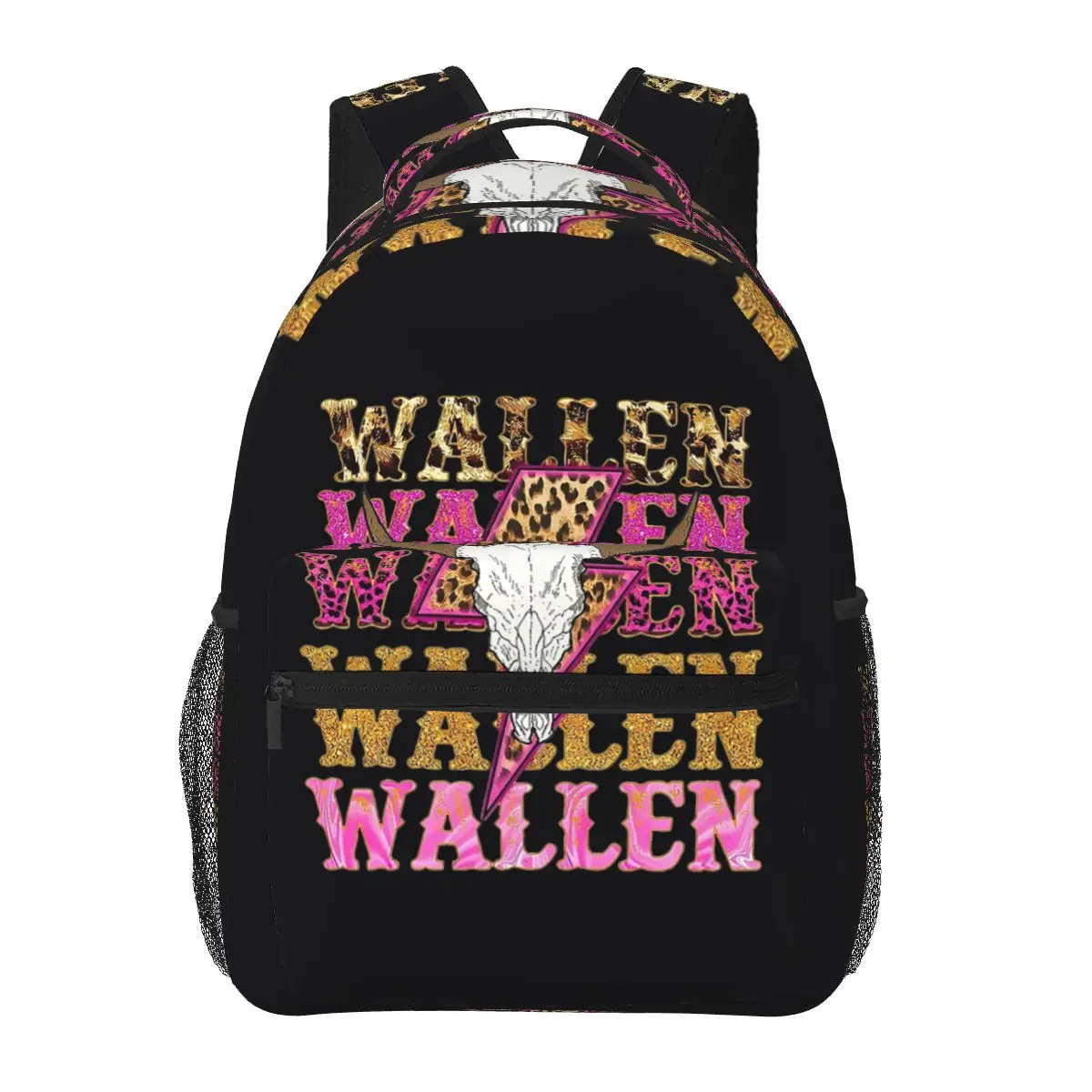 

Morgan Wallen Bull Skull Backpacks Boys Girls Bookbag Children School Bags Cartoon Travel Rucksack Shoulder Bag Large Capacity
