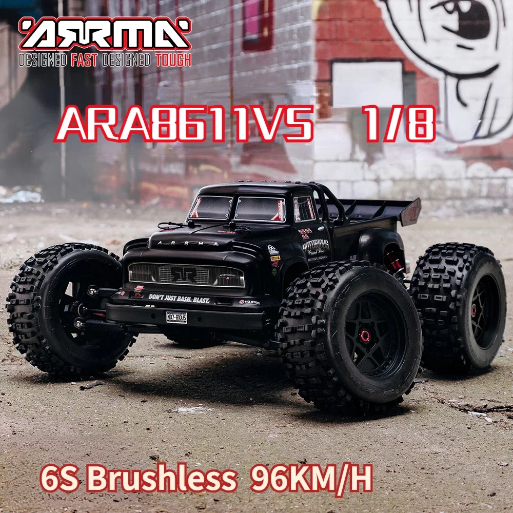 

ARRMA ARA8611V5 1/8 RC Car 4WD 96KM/H 6S Brushless Monster Truck Buggy Off-road Remote Control Vehicle Mode Aldult Kids Toys