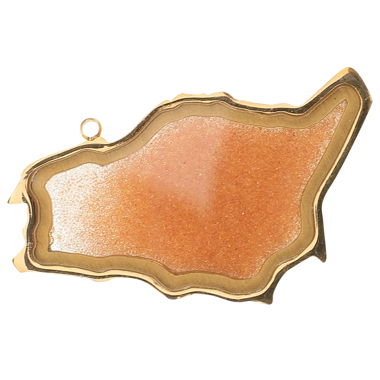 

Sand Necklace Stainless Steel Arabia Map Pendant DIY Jewelry Charm National Pendant