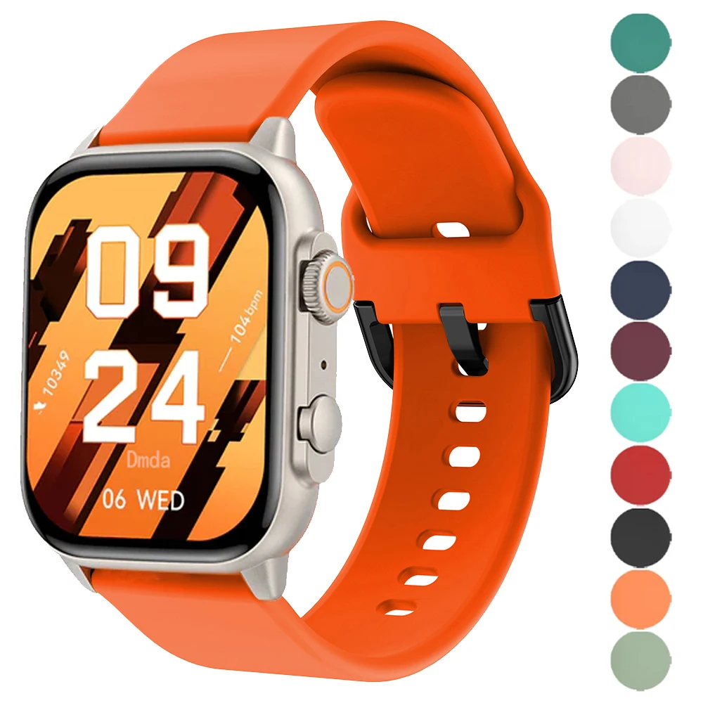 20 22mm cinturino orologio in silicone per COLMI P71 C81 M42 cinturino per COLMI C60 C61/I31/P68 P73/P28 Plus cinturino di ricambio accessori
