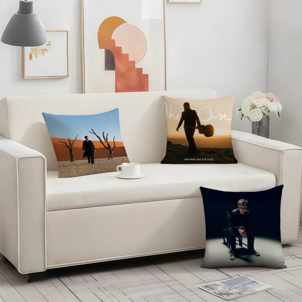 Kissenbezug für Sänger M-Michael Patrick Kelly, Geburtstag, Jahrestag, Geschenke, doppelseitig bedruckt, mit Reißverschluss, weiche Haut