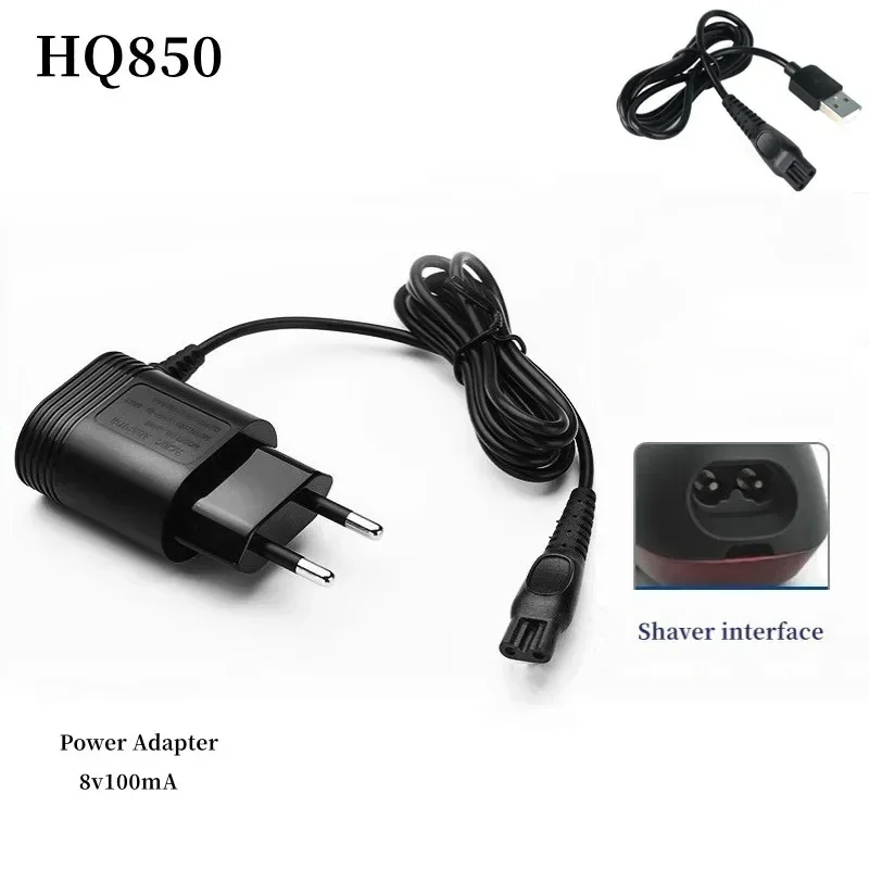 

AC Power Razor Charge Adapter for PHILIPS HQ915 HQ916 HQ988 HQ909 S5077 S5080 S5077 FT618 FT668 Shaver 8V 100MA HQ850 Wall Plug