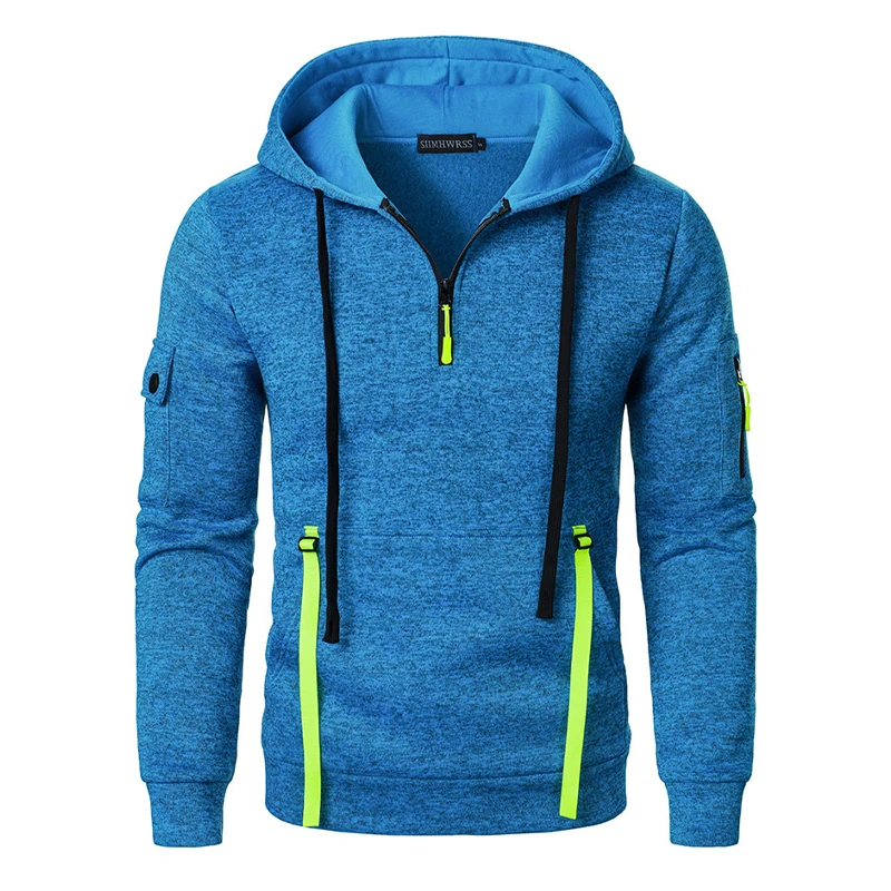 سترة كاجوال للرجال من Animal Game بغطاء للرأس وسحاب للرجال، بلوفر كبير الحجم، معطف عمل شتوي دافئ، بدلة رياضية خارجية للرجال