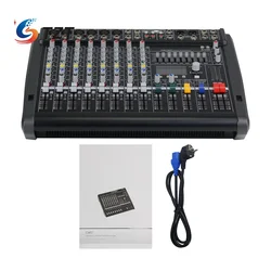 TZT CMS600-3 6-Channel Audio Mixer Professional Mixing Console with Built-in DSP Effects
