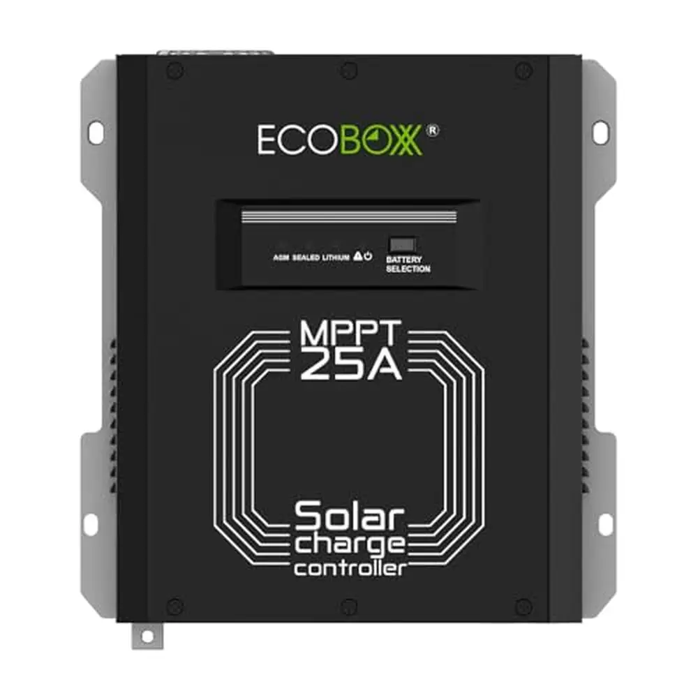 25A MPPT Solar Charge Controller 12/24V Auto Detection High Efficiency Multi-Charging Modes Reverse Polarity Protection Sealed