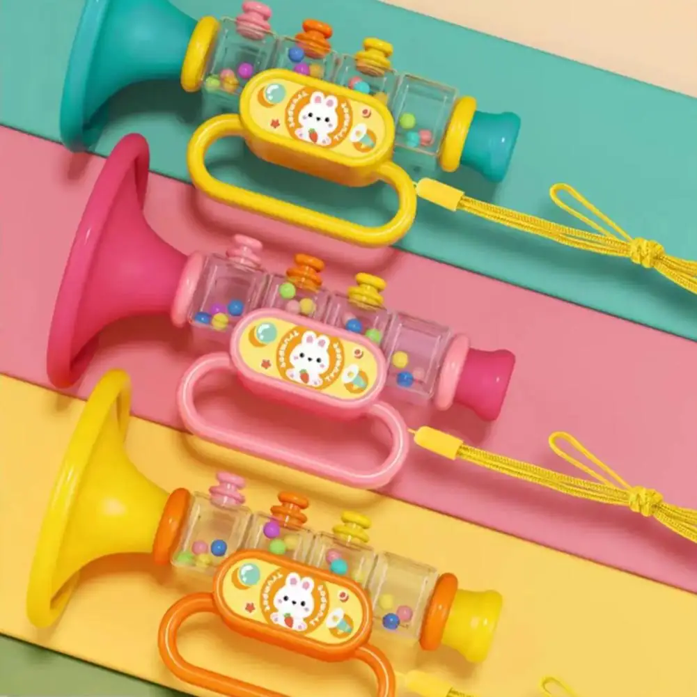 Mini tromba per bambini giocattoli giocattolo educativo precoce per bambini strumenti musicali colorati giochi per regali per bambini giocattolo corno Z7Z4