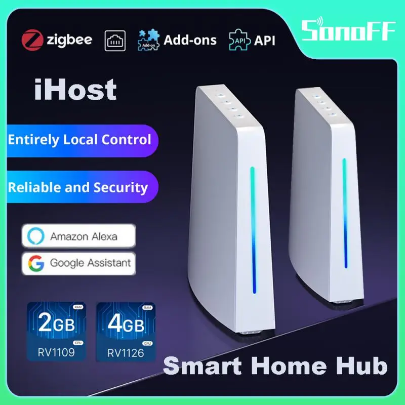 

SONOFF iHost Smart Home Hub AIBridge Local Private Server 2GB/4GB Zigbee Gateway Open API Smart Home System Local Control Device