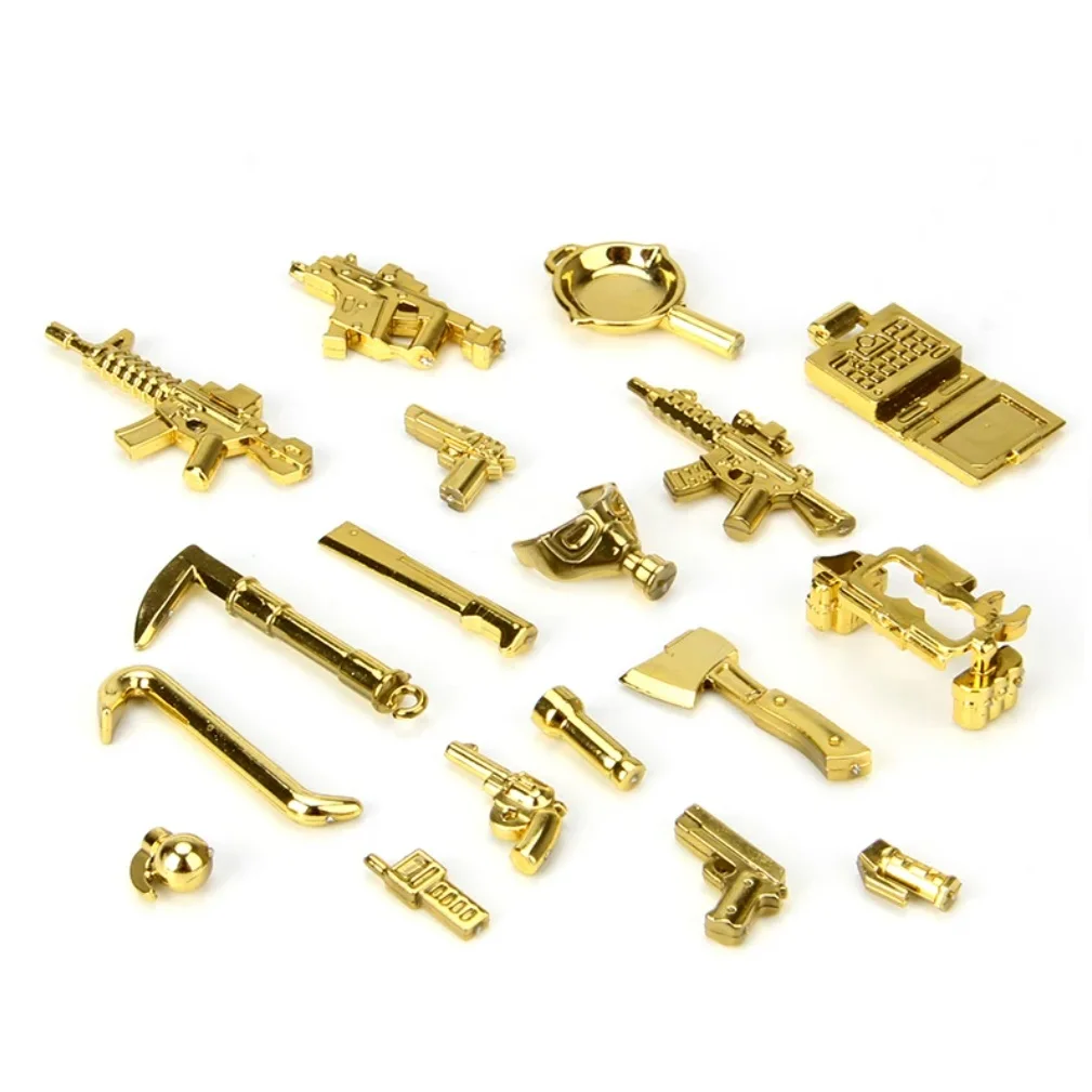 PG999 Chrom Mr. Gold Bausteine Mini-Actionfiguren Spielzeug