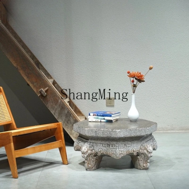 

DHY stone table stone stool courtyard garden outdoor home tea table antique stone table