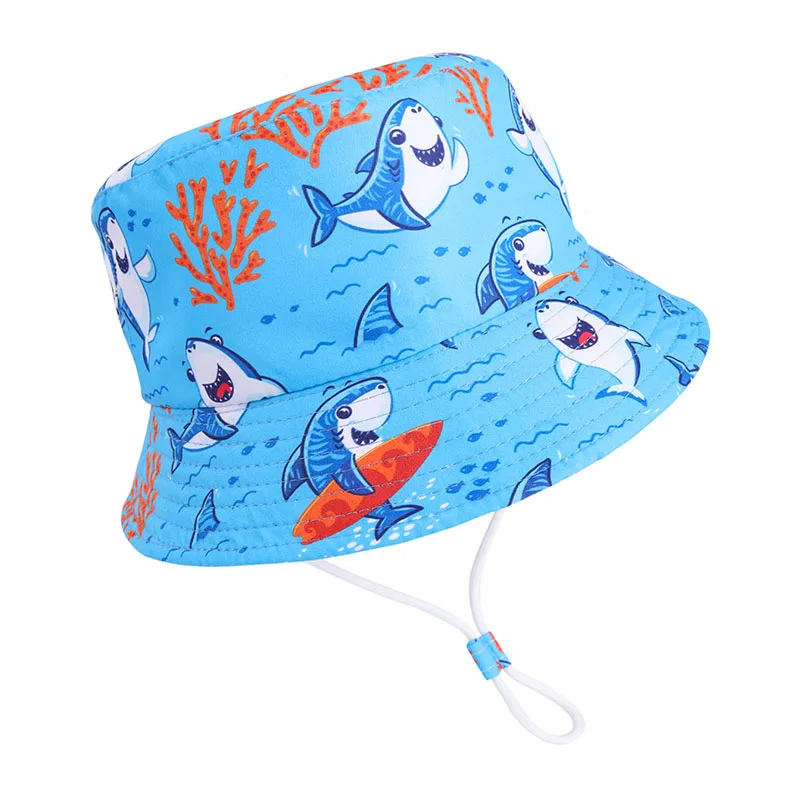 Sommer Baby Sonnenhut für Mädchen Mode Strand Sonne Kappe Cartoon Tier Herbst Jungen Fischer Kappe Outdoor UV Eimer Hut für Kinder – Detail 12