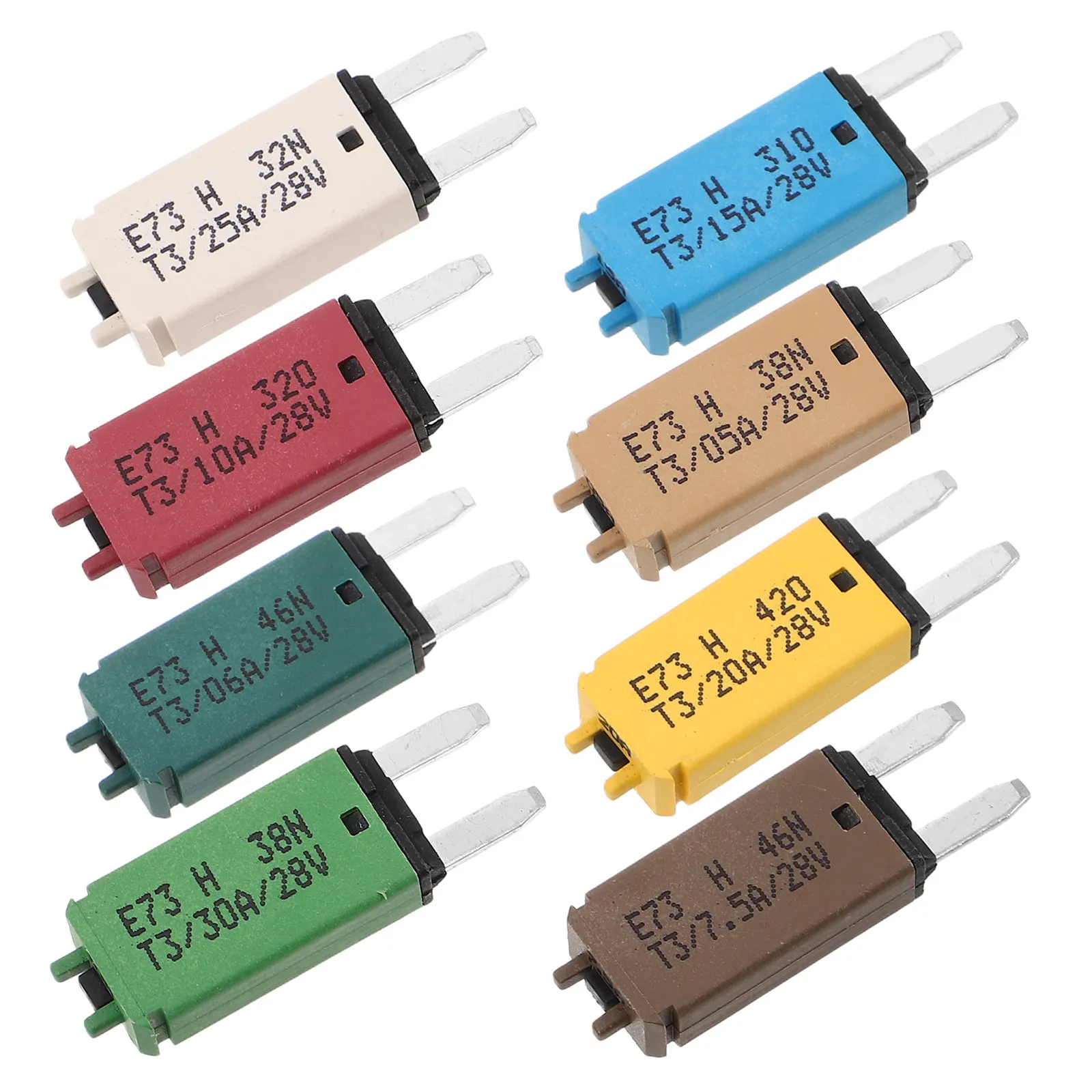 

8Pcs Automotive Fuse Kit Mini Auto Reset Low Profile Self-Recovery Circuit Breaker for Car Truck Rv Marine Electrical Protection