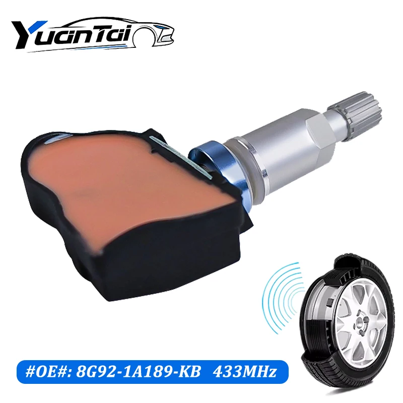 8G92-1A189-KB نظام مراقبة ضغط الإطارات لفورد جالاكسي (WA6) 1.6 1.8 2.0 S-MAX (CJ/WA6) 433MHz TPMS الاستشعار 8G921A189KB