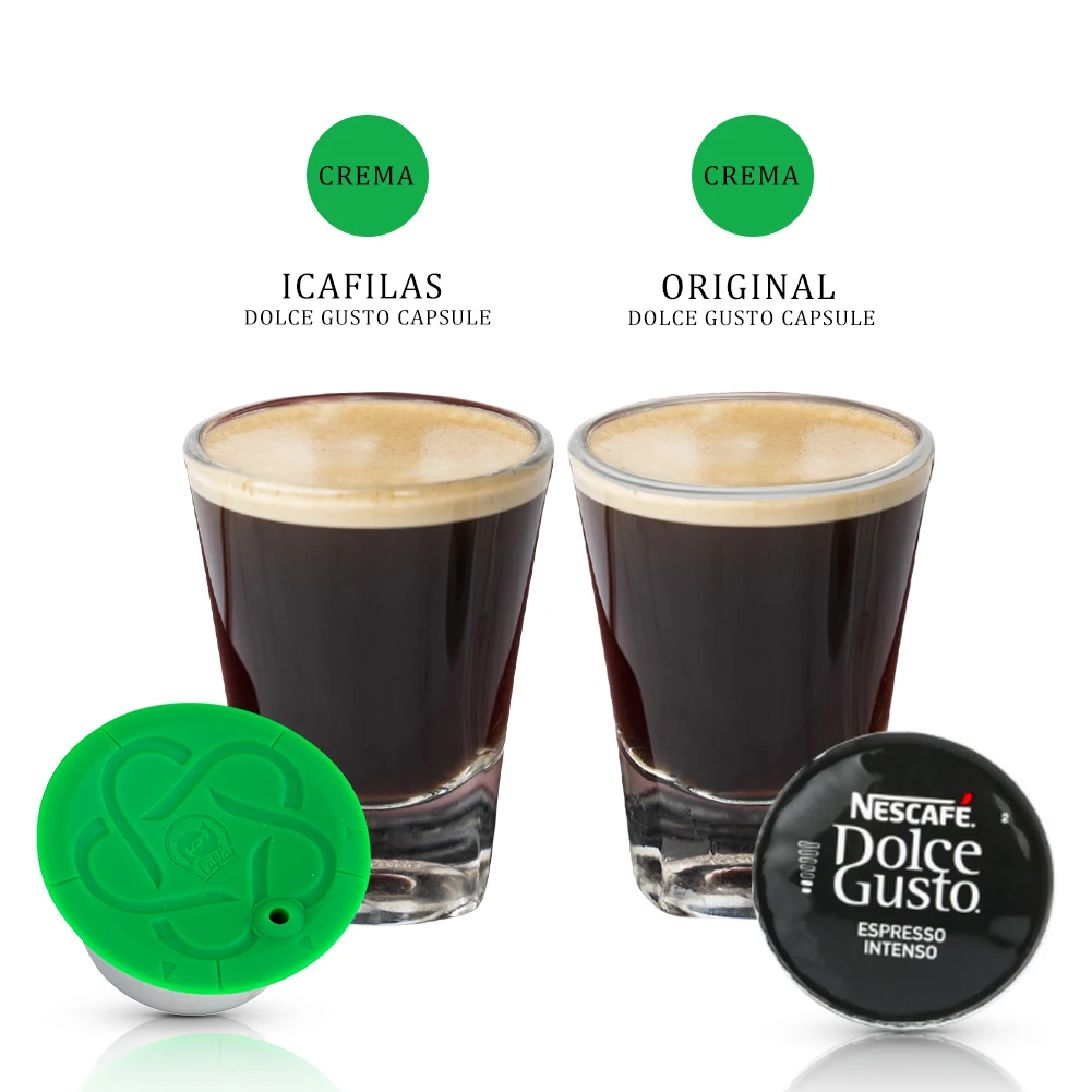 Cápsulas de café Dolce Gusto reutilizáveis 3a cápsulas de café Dolce Gusto recarregáveis de aço inoxidável de plástico para máquinas Nescafé