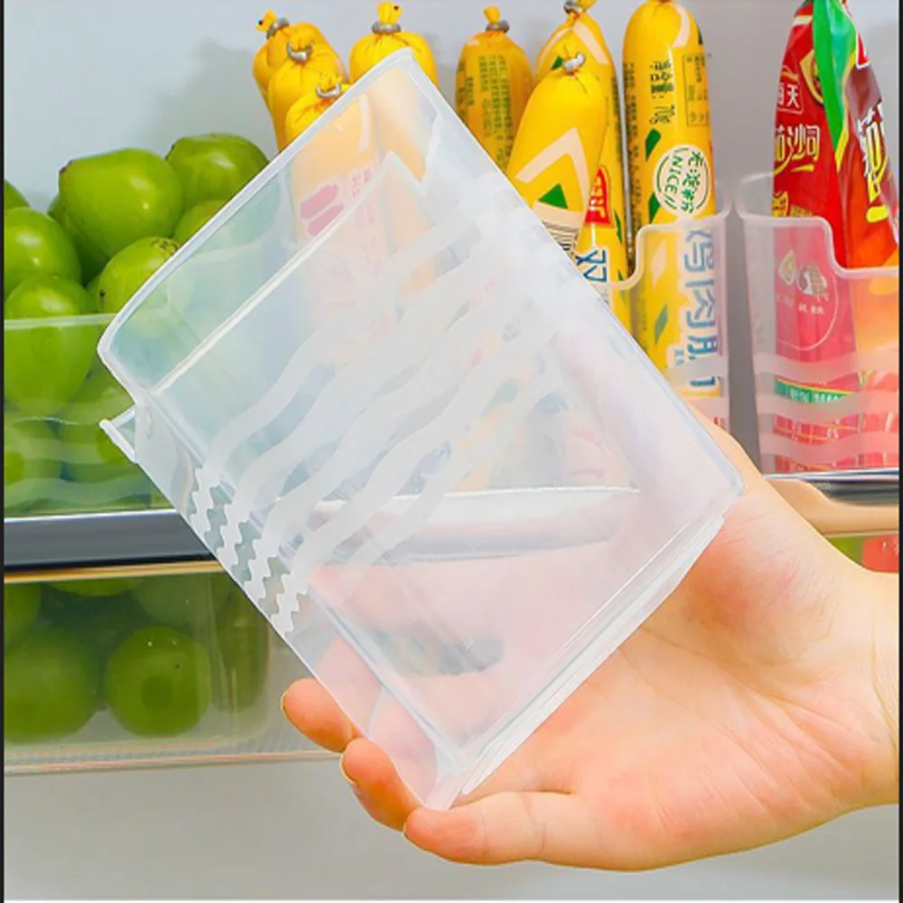 Refrigerator storage box packaging and organizing fresh-keeping box food grade side door storage box kitchen storage container