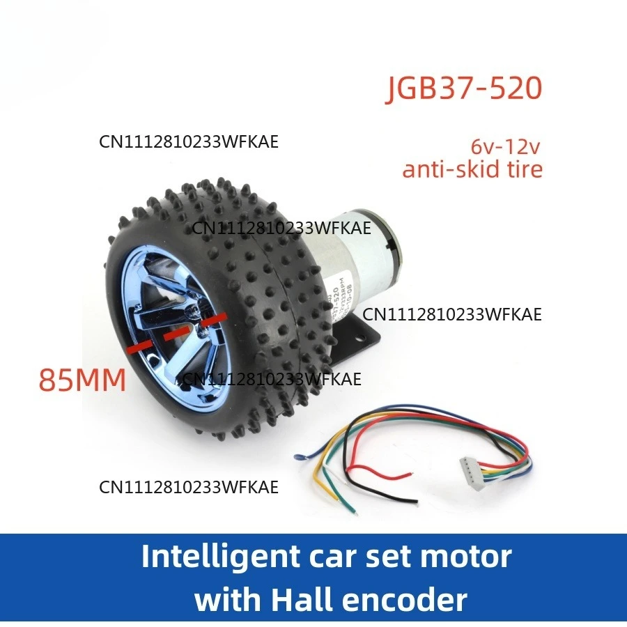 37mm JGB37-520 Encoder Motor Smart Car Motor DC 6V 12V 24V Small Motor