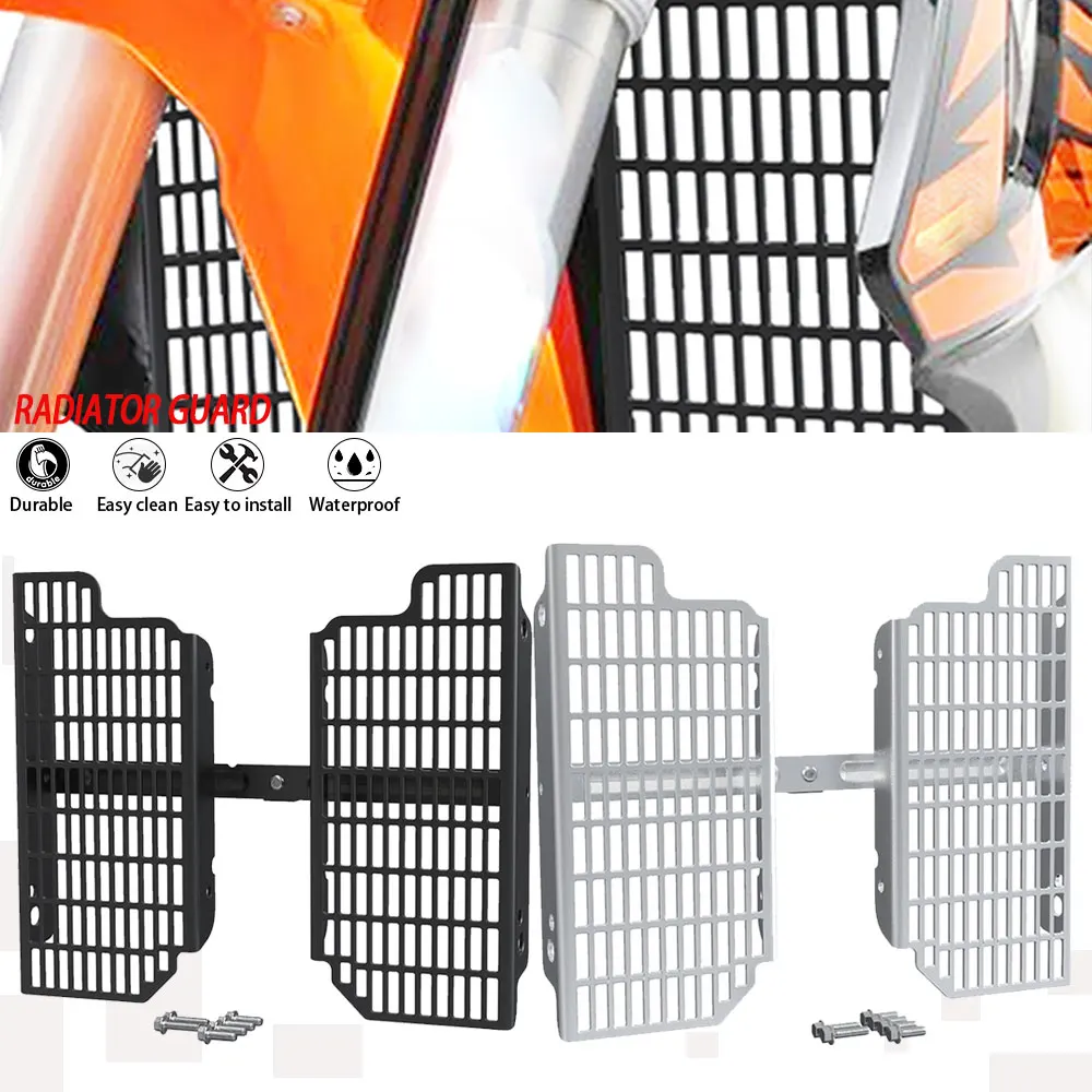 

Motorcycle Radiator Grille Guard Cover Protection Protector FOR 250 400 450 520 525SX EXC MXC 2001 2002 2003 2004 2005 2006 2007