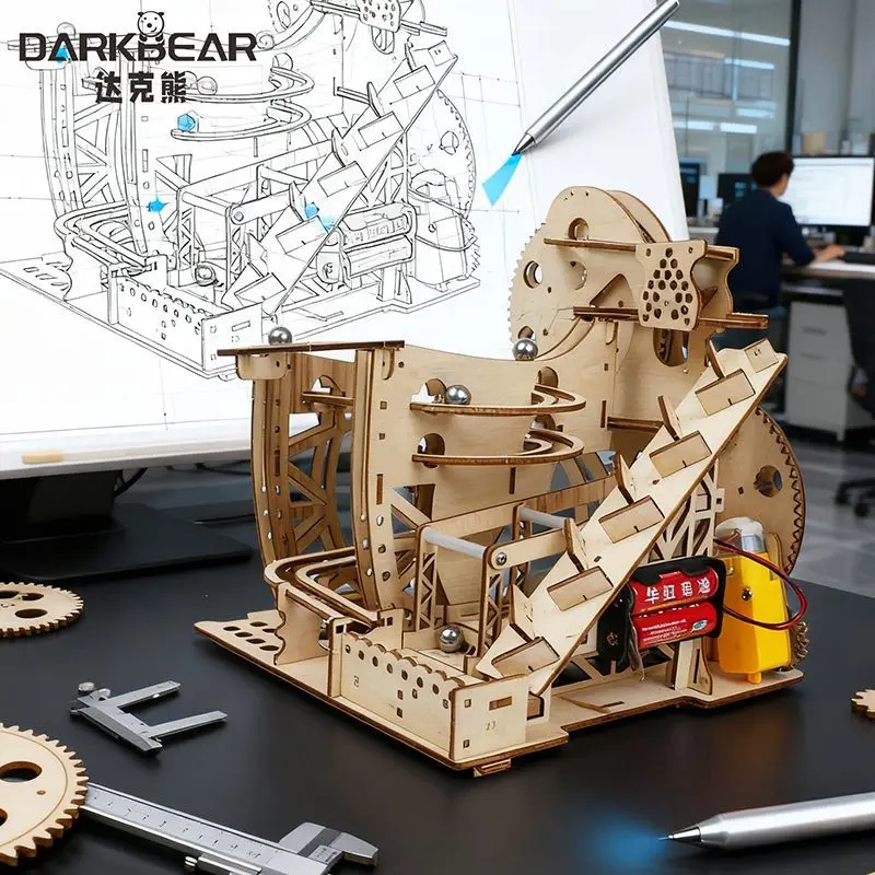 

Деревянный 3D-пазл Click Cruise: объемная головоломка ручной работы для сборки и снятия стресса, подарок, трек-бол