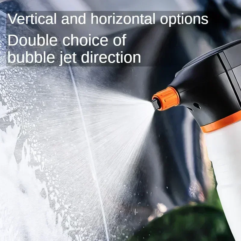 Electric Foam Sprayer Car Wash Clean Detailing Snow Cannon High Pressure Water Gun Rechargeable For Car Wash Foam Can