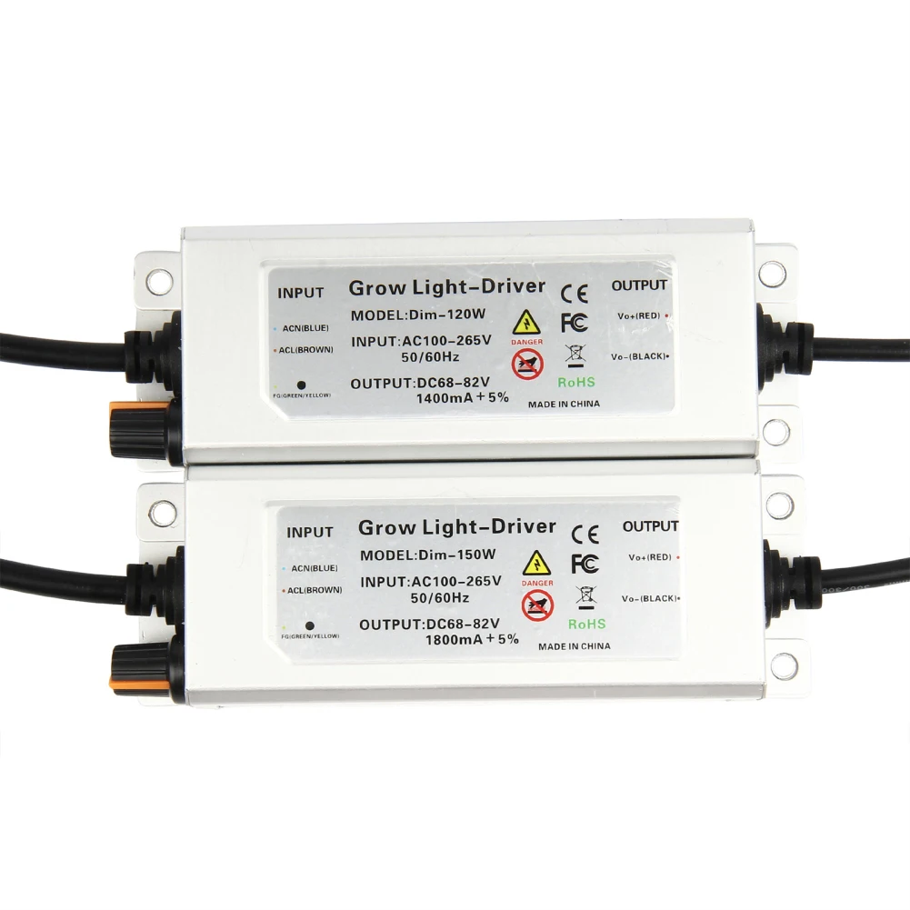 100W 150W IP67 imperméabilisent l'alimentation d'énergie de LED, LED a mené l'adaptateur, AC85-265V d'entrée avec la prise, conducteur