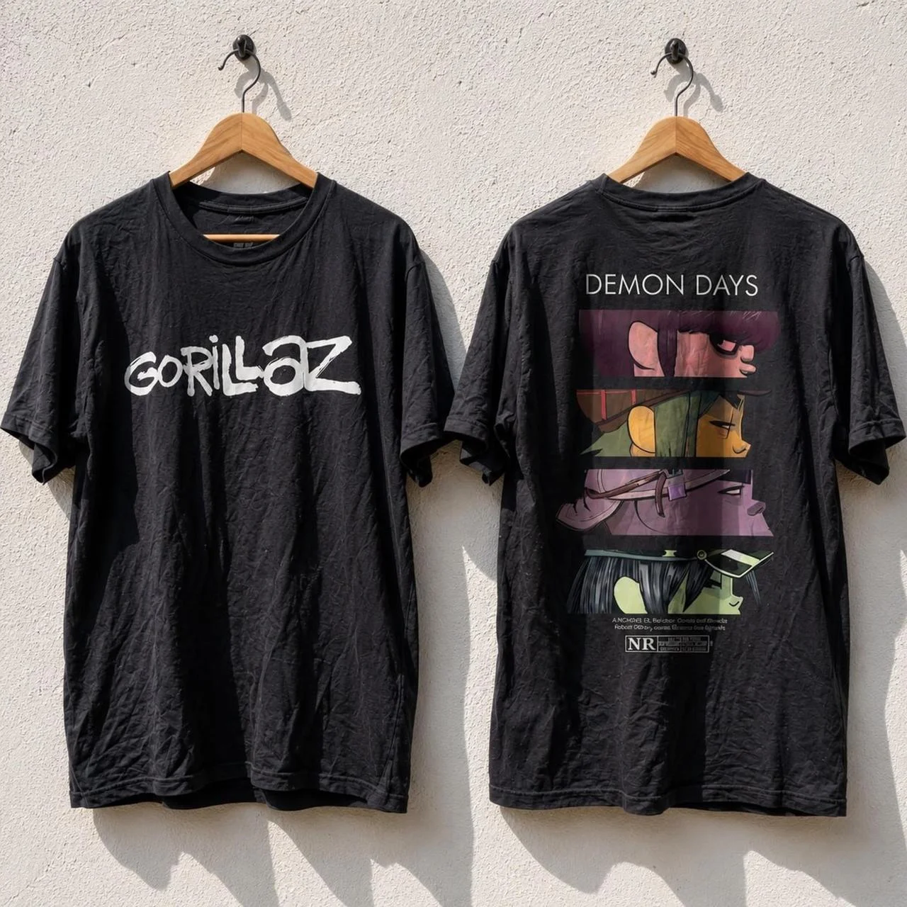 Music Band Gorillazs Punk Rock Print T Shirt 90s Casual Fashion Short Sleeve Plus Size T Shirt Unisex