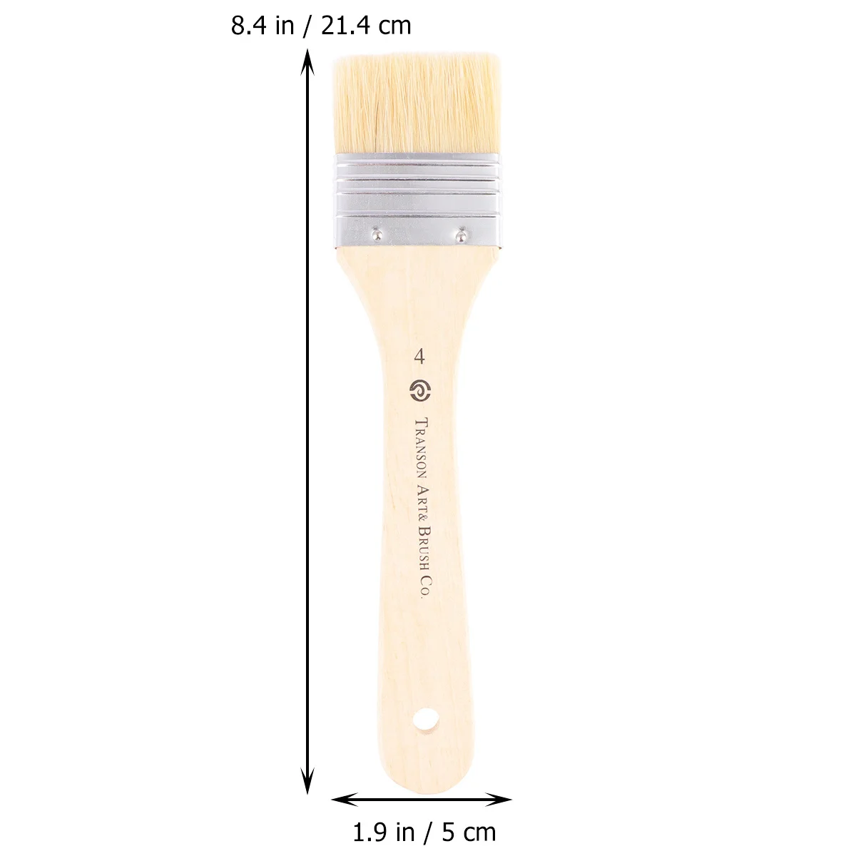 

2Pcs Oil Painting Brush Wooden Handle Natural Boar Bristle Large Bristle Painting Tool Artist Acrylic Drawing Glue Cleaning