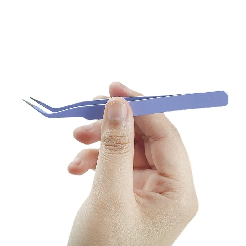 Macaron Metal Tweezers Hand Tool Clamp Stainless Steel Hand Book Sticker Tweezers Notebook Journal Decoration Tool