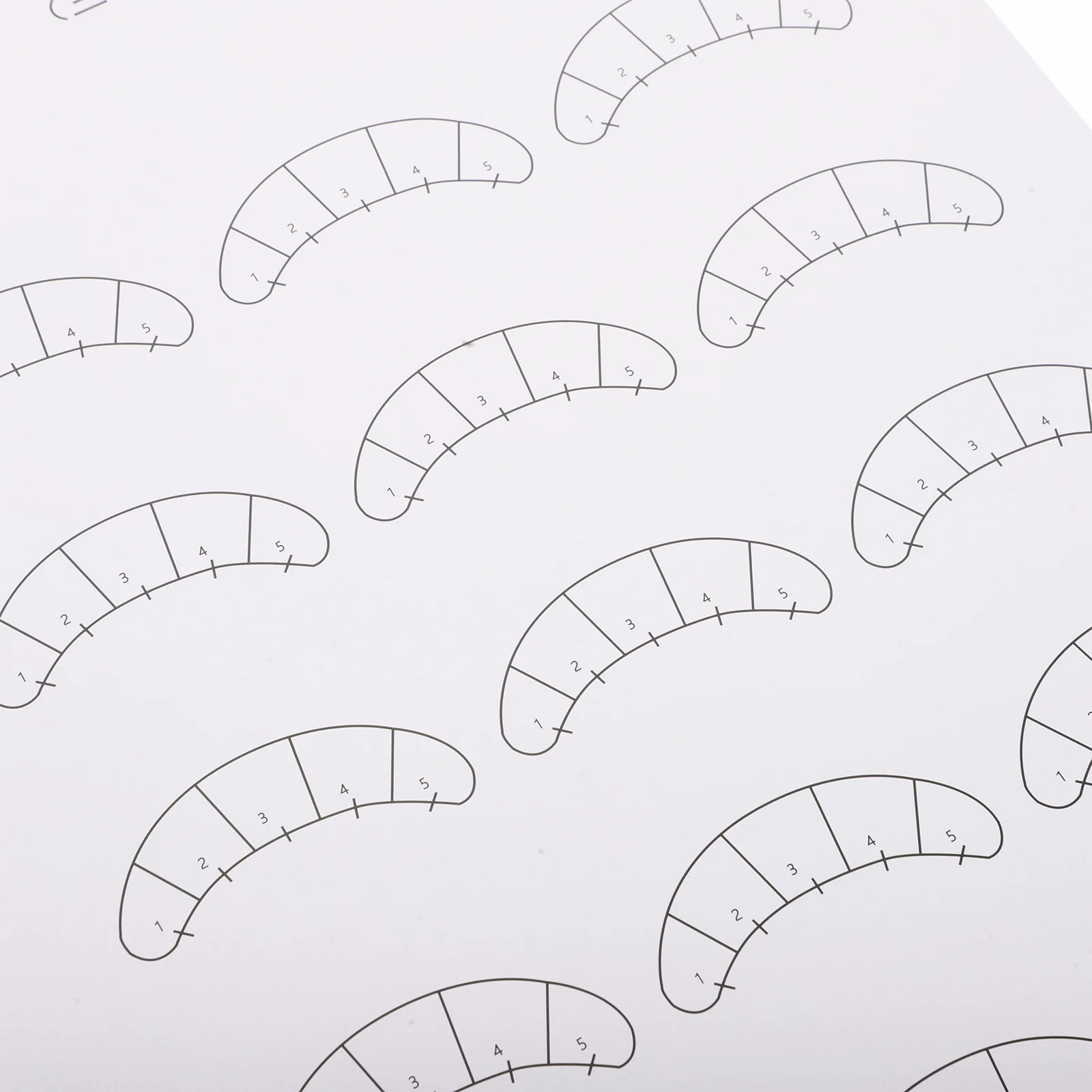 속눈썹 매핑 눈 위치 지도 속눈썹 연장 연습 키트 초보자 교육 가이드 속눈썹 연장 연습 차트