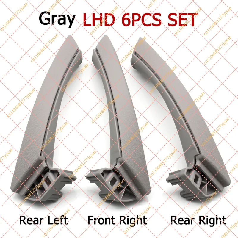 LHD RHD Beige Black Gray Interior Door Pull Handle Set Replacement For BMW 3 Series E90 E91 E92 316 318 320 325 328i 2004-2012