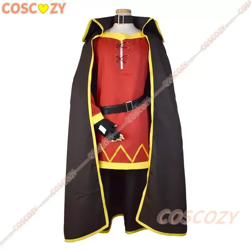 

2025 yiyi God's Blessing on this Wonderful World Konosuba Megumin Cloak Dress Uniform Outfit Wig Halloween Anime Cospla